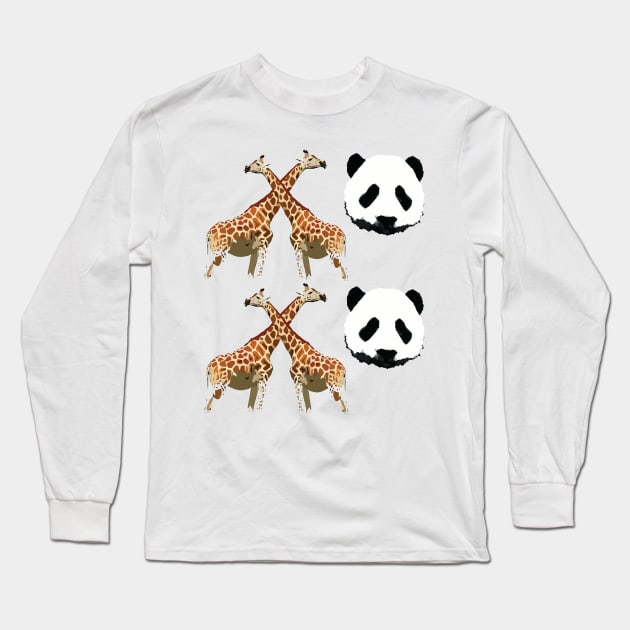 XOXO wild animals Long Sleeve T-Shirt by CindyS